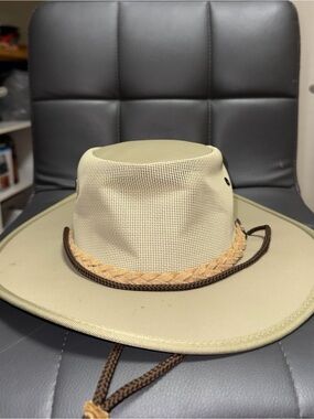 Barmah Drover Hat with Braided Band - khakhi